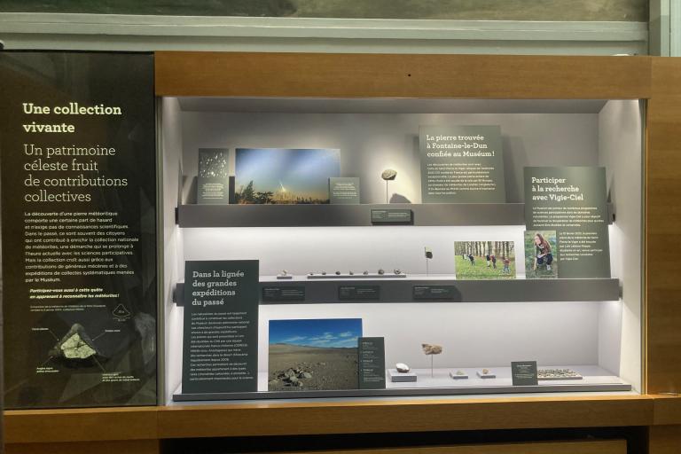 Vitrine météorites